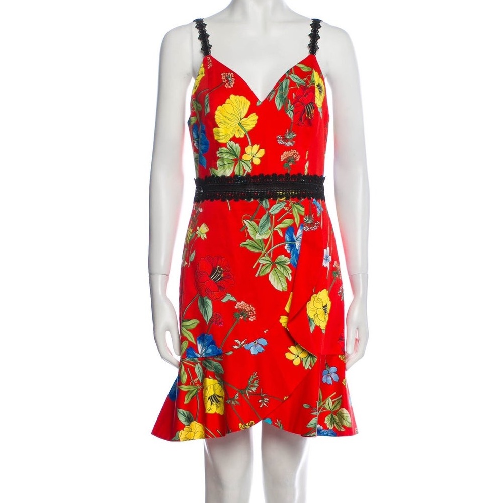 ALICE + OLIVIA Floral Print Mini Dress size 2